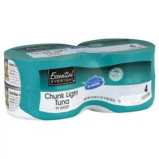 Essential Everyday Chunk Light Tuna In Water 4 Pack