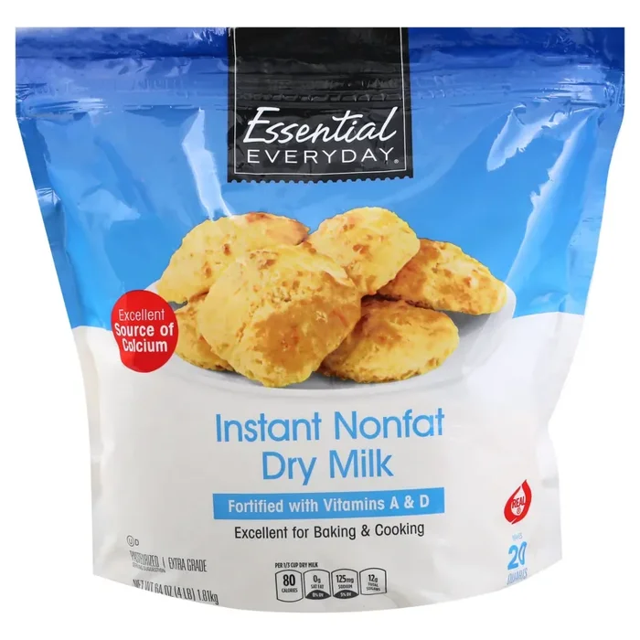 Essential Everyday Dry Milk, Instant, Nonfat, 64 Ounce