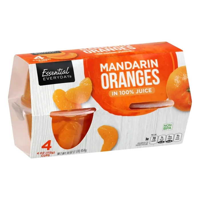 Essential Everyday Eed Mandarin Orange Juice Cups – 16 oz
