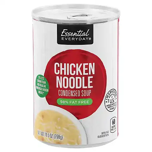 Essential Everyday Fat Free Low Sodium Chicken Noodle Soup