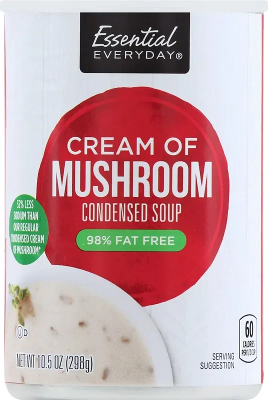 Essential Everyday Fat Free Low Sodium Cream Of Mushroom Soup