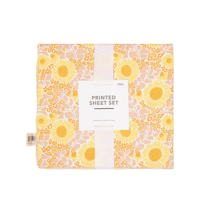 ESSENTIAL M Em Printed Sheets,Full, Retro Daisy