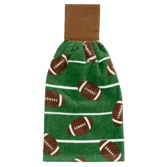 ESSENTIAL M M Essentials Football Field Fiber Reactive Tie Towel, 17 in x 13 in