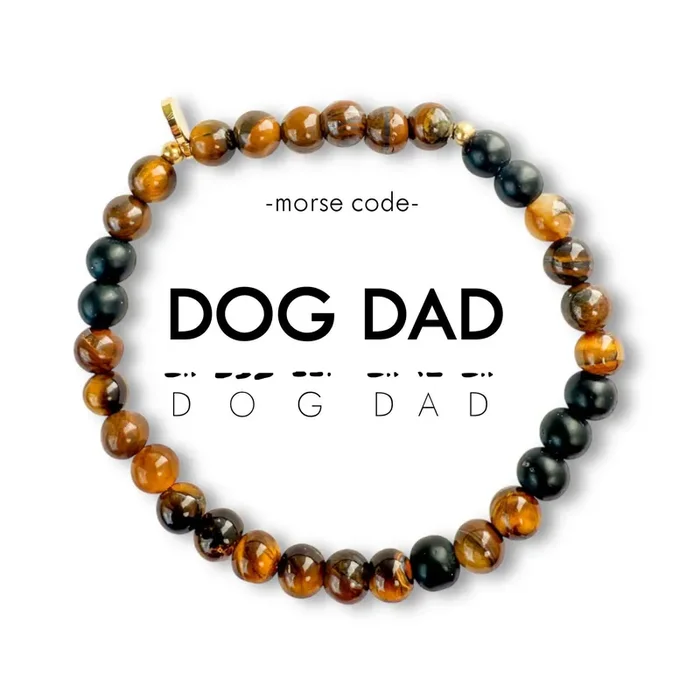 ETHICGOODS Dog Dad Morse Code Bracelet