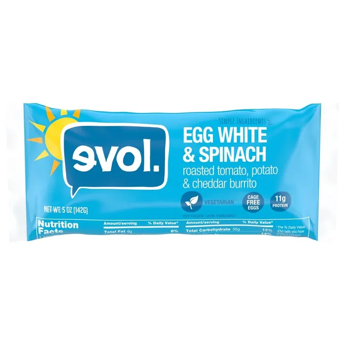 EVOL Egg White & Spinach Burrito 5 oz