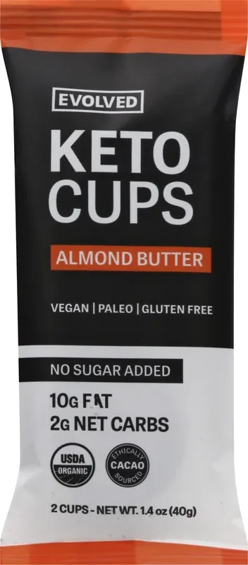 EVOLVED Org Almond Keto Cups 1.41Oz