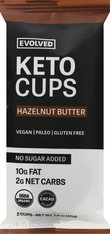 EVOLVED Org Hazelnut Keto Cups 1.41Oz