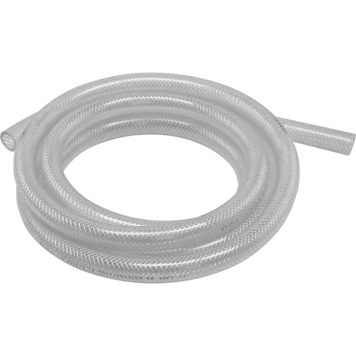 EZ-FLO 3/8-in ID x 10-ft Reinforced PVC Clear Reinforced braided vinyl tubing