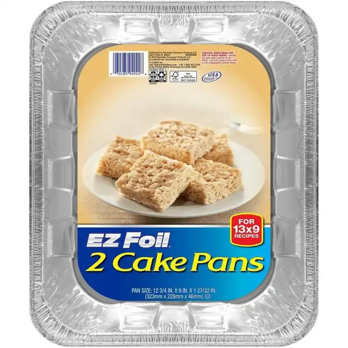 EZ Foil 13×9 Recipes Cake Pans 2 ea