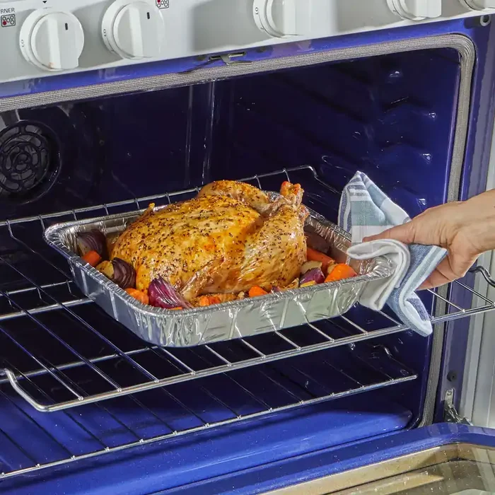 EZ Foil Roaster Pans with Lids, Up to 6 Pound Capacity, 2 Count