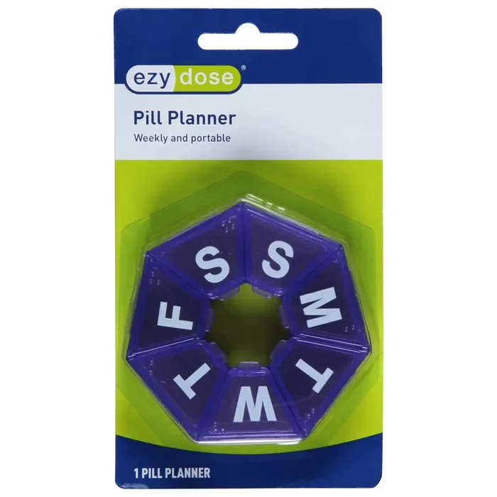 EZY Dose Weekly and Portable Pill Planner 1 ea