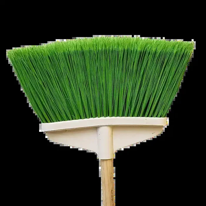 Fan Broom Plastic w/ Wood Handle med