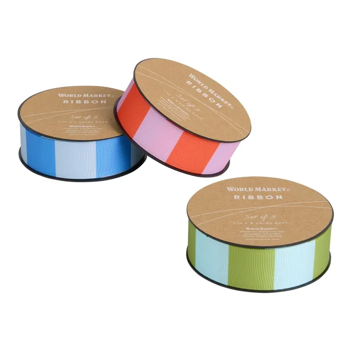 Farmers Market Gift Wrap Ribbon 3 Pack