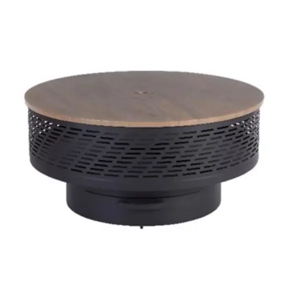 FIRE PIT ROUND BLACK STEEL 35″