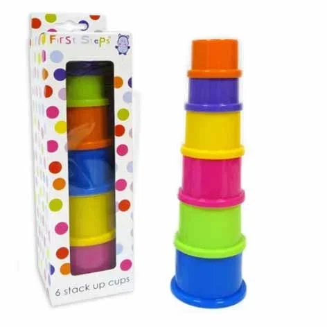 First Steps Baby Stacking Cups 6pk