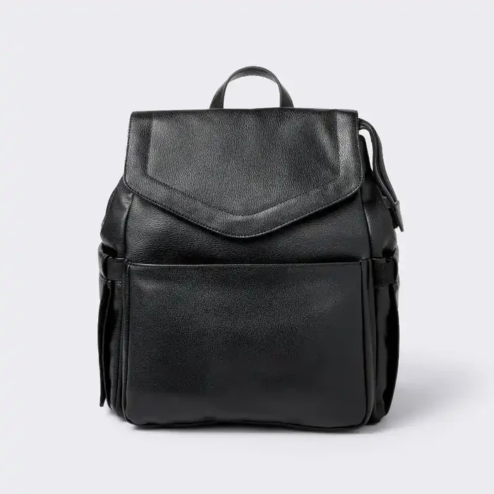 Flap Top Diaper Backpack – Black – Cloud Island™