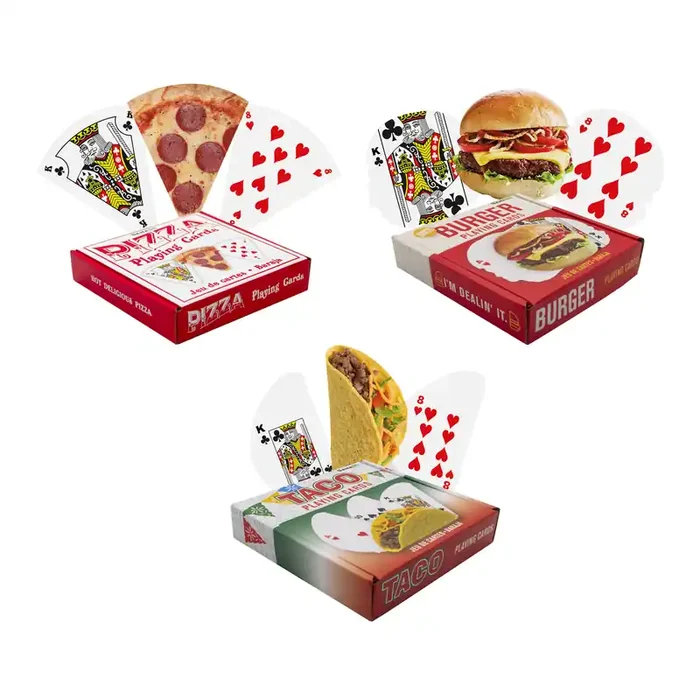 Food Shaped Playing Cards Set of 3