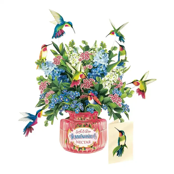 Freshcut Paper Hummingbirds Bouquet