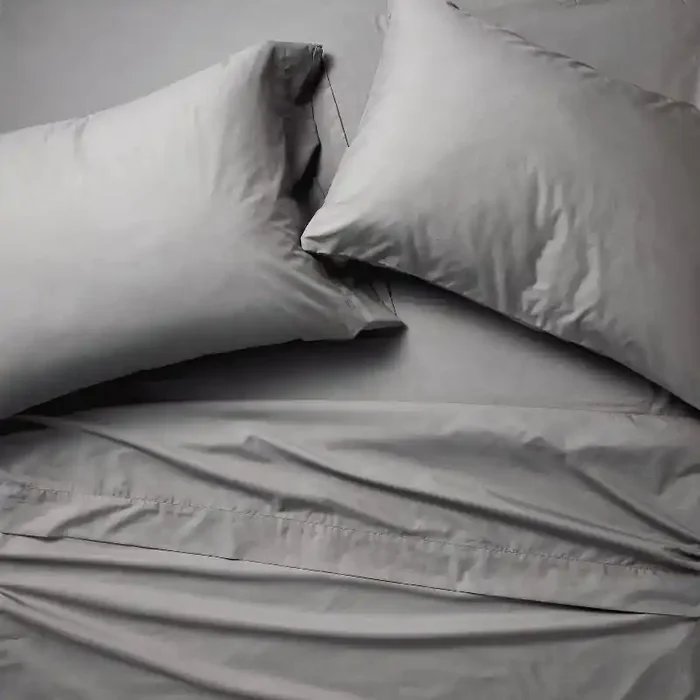 Full 400 Thread Count Percale Sheet Set Dark Gray – Casaluna™