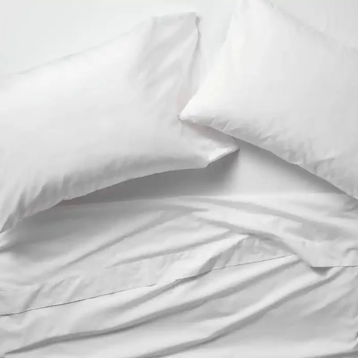 Full 400 Thread Count Percale Sheet Set White – Casaluna™