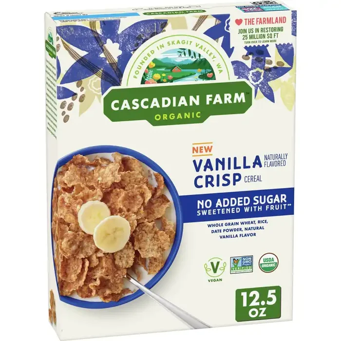 General Mills Cascadian Farm No Sugar Added Vanilla Crispies