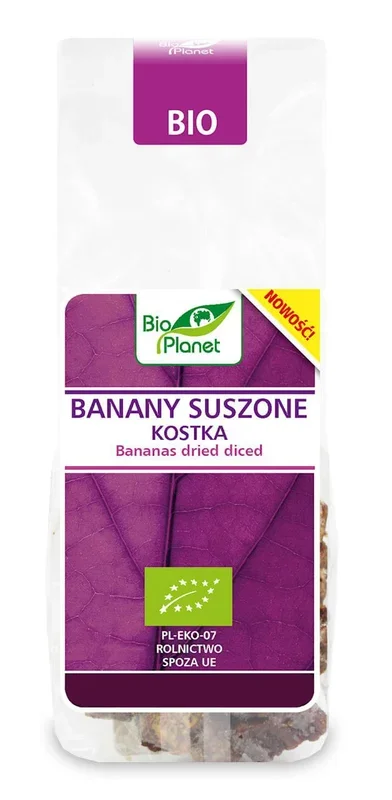 Getrocknete Bananenwürfel BIO 100 g – BIO PLANET