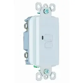 GFCI, Dead Front, 20A, White