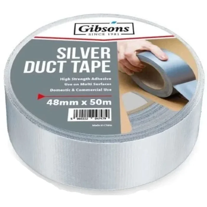 Gibsons Duck Tape Silver 48mm x 50m