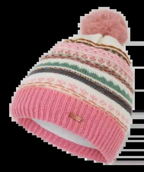 GIRLS BEANIE IBBIE PINK ONE-SIZE