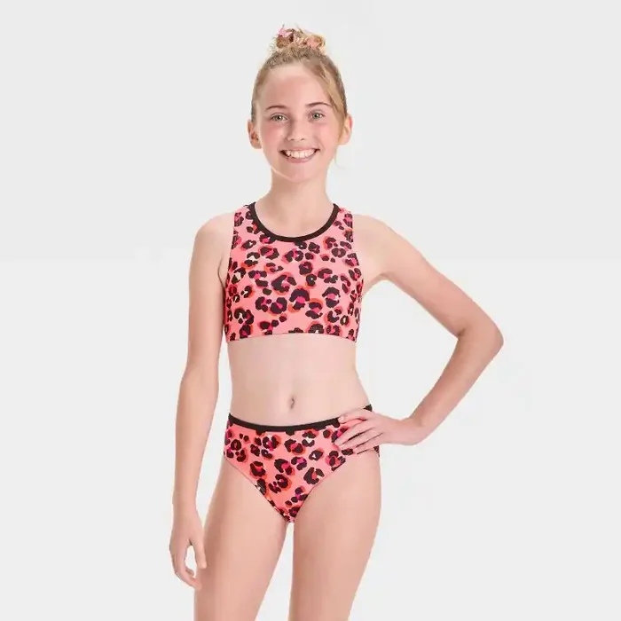 Girls‘ Under Sea Amazon Bikini Set – Cat & Jack™ Pink XL