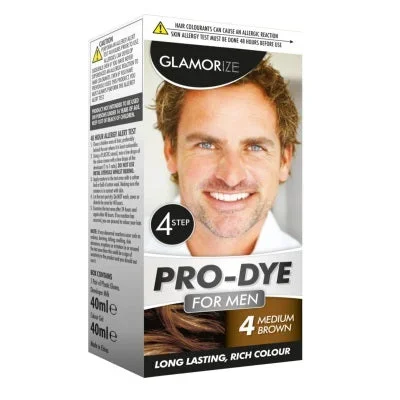 Glamorize Men’s Medium Brown Hair Dye Colour No. 4