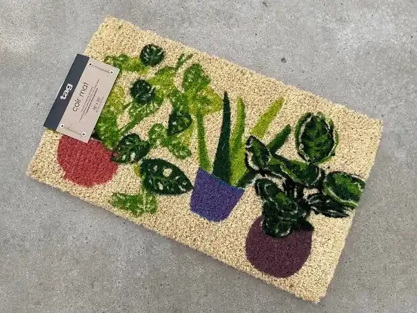 GREEN ROW PLANTS COIR MAT