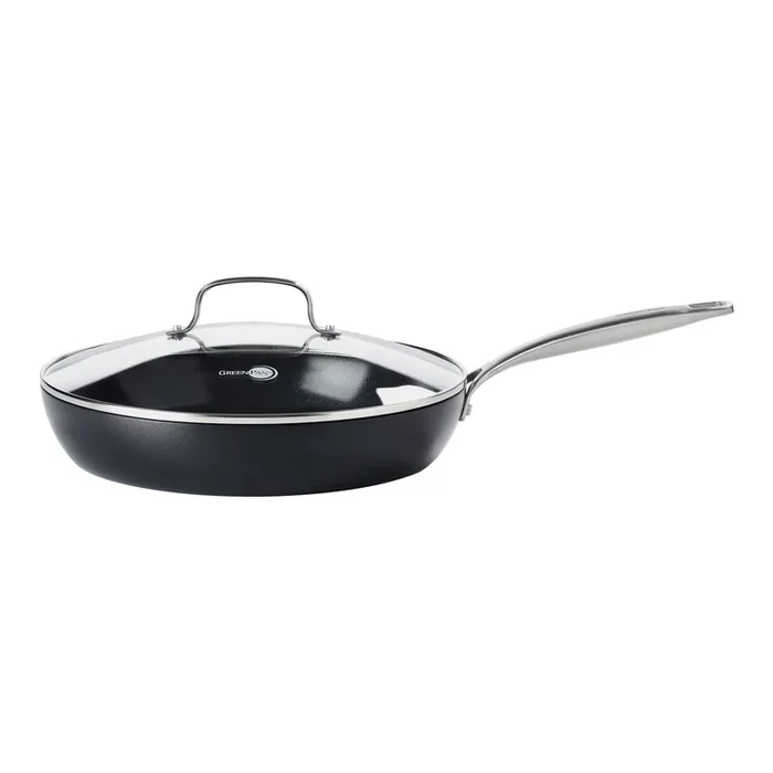 GreenPan Profile Nonstick Ceramic Frying Pan And Lid 12 Inch