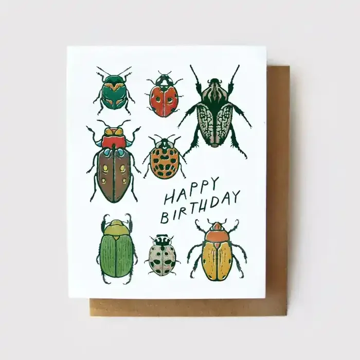 Happy Birthday Beetle Notecard