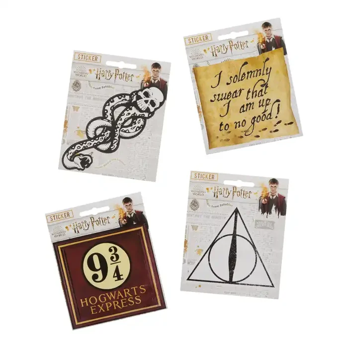 Harry Potter Assorted Stickers Set of 4
