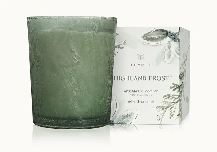 HIGHLAND FROST BOXED VOTIVE CANDLE