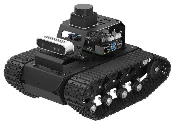 Hiwonder MentorPi T1 Tank Car, ROS2 AI SLAM Coding Robot (Standard Kit without Raspberry Pi 5)