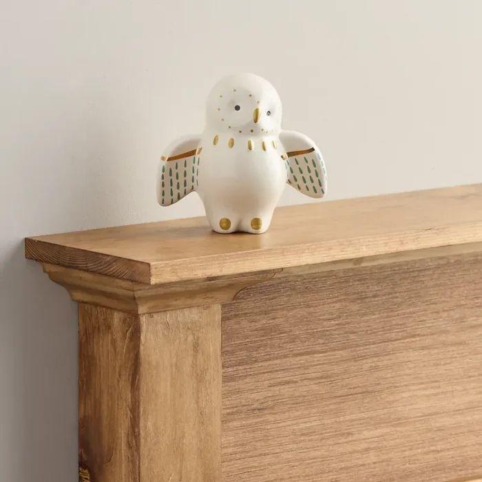 Ivory Ceramic Patterned Owl Decor