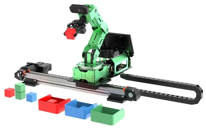 JetArm Pro with Multimodal Model ChatGPT (Advanced Kit with Jetson Orin Nano 8GB and Sliding Rail)