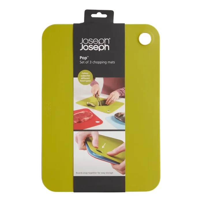 Joseph Joseph Pop Reversible Chopping Mats 3 Pack