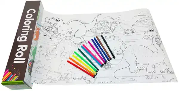 JUMBO COLORING ROLL DINOSAUR