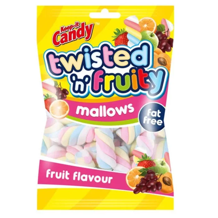 Keep-it Candy Fruit Flavoured Mini Twisted Marshmallows 250g