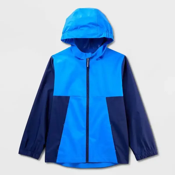 Kids‘ Colorblock Rain Jacket – Cat & Jack™ Blue S