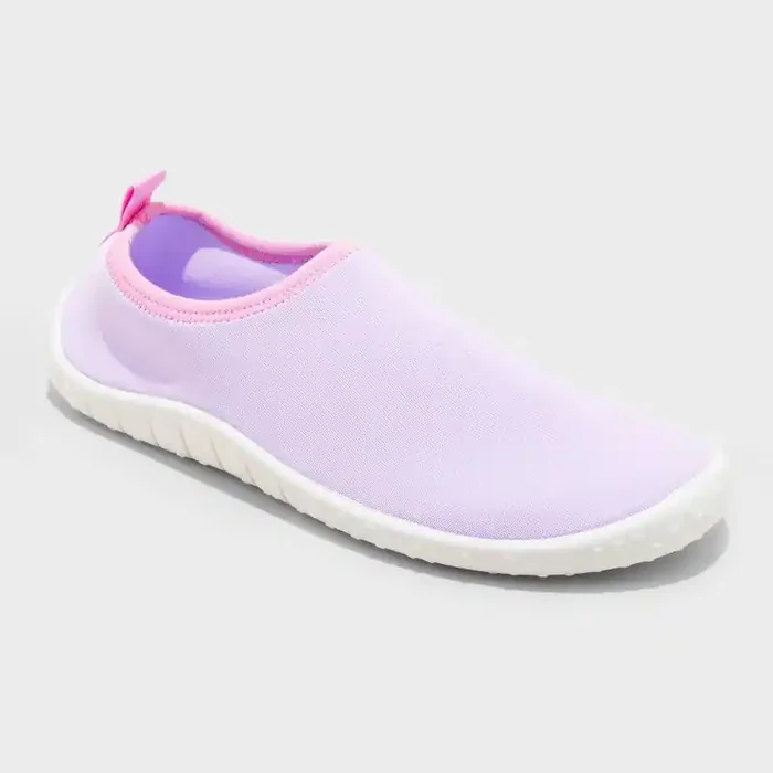 Kids‘ Grover Slip-On Water Shoes – Cat & Jack™ Purple S Breathable Upper, Textured Outsole