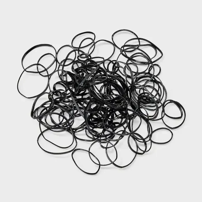 Kids‘ Medium Polybands – 500ct – Black – Cat & Jack