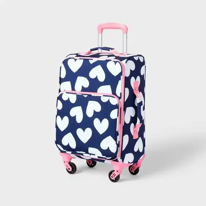 Kids‘ Softside Carry On Spinner Suitcase Hearts – Cat & Jack™️