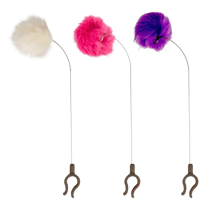 Kikkerland Cat Photo Phone Clip With Toy Set of 3