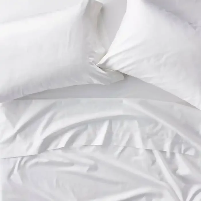 King 600 Thread Count Sateen Sheet Set White – Casaluna™