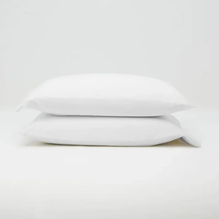 King Jersey Solid Pillowcase Set White – Casaluna
