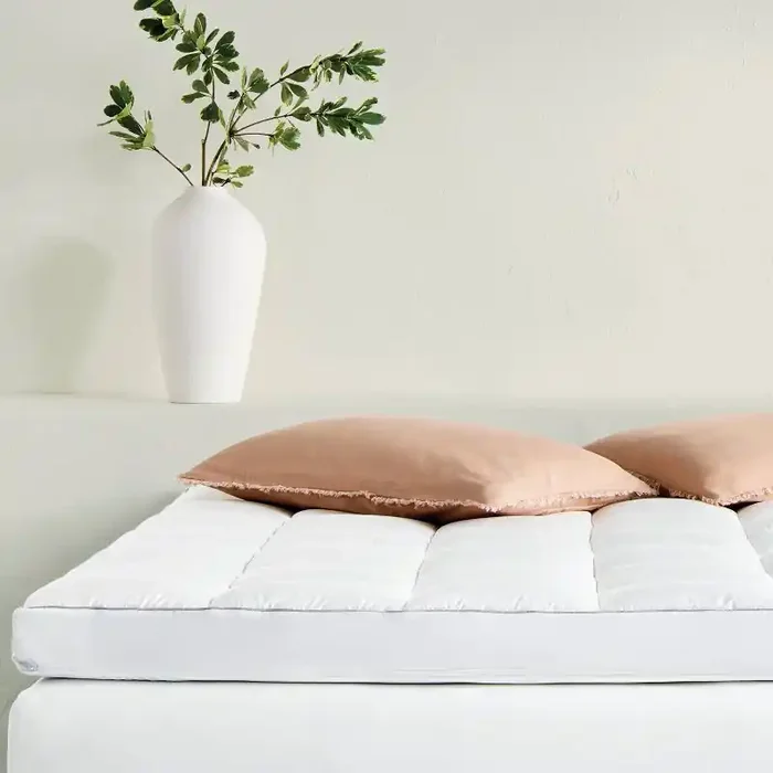 King Premium Cooling 4″ Dual Layer Memory Foam Mattress Topper – Casaluna™